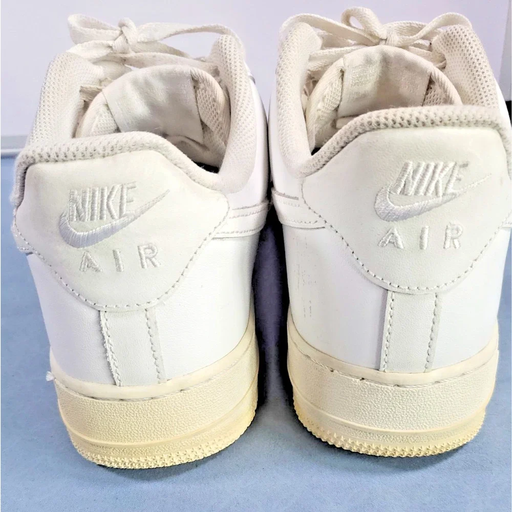 Nike Air Force 1 07 Low Triple White Men's Size 10 Casual Sneakers AF1 315122-11